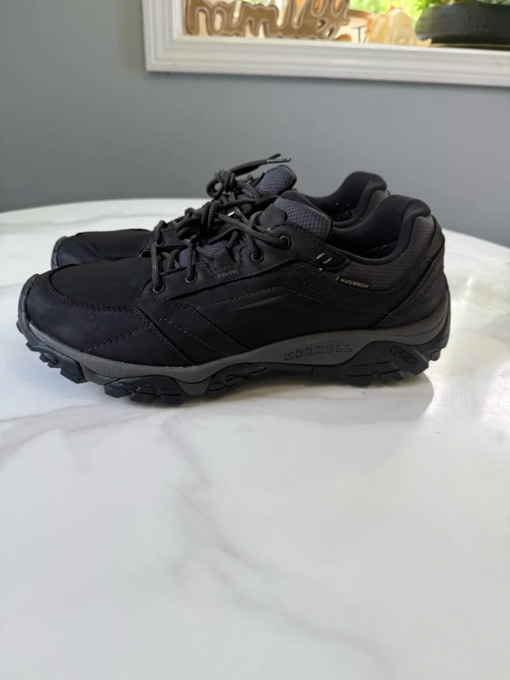 Merrell Men's Black Trail Waterproof Athletic Shoe